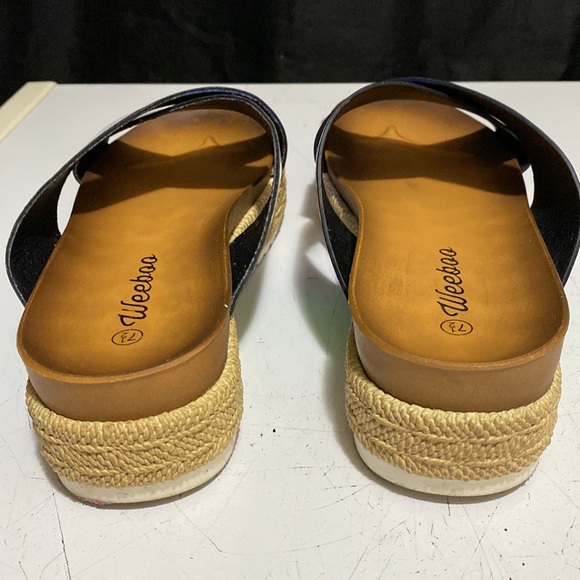 Weeboo women green shine sandals size 7.5 - Picture 3 of 7